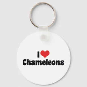 Porte-clés Je T'aime Caméléons à Cœur - Amateur de Lézards