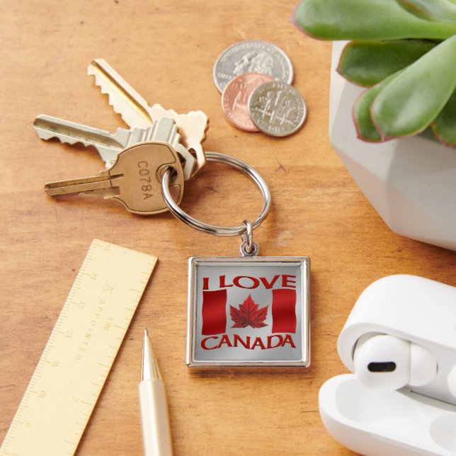 Porte-clés Je t'aime Canada Souvenir du Canada (Bureau)