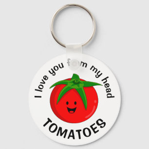 Porte-clés Je T'Aime De Ma Tête Tomates