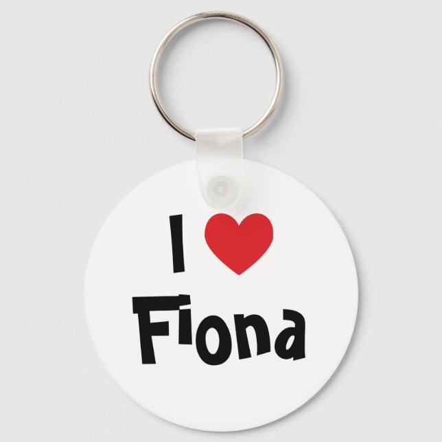 Porte-clés Je t'aime Fiona (Recto)