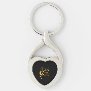 Porte-clés Je t'aime jusqu'à la lune et retour Raffiné esthét