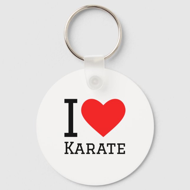 Porte-clés Je T'aime Karaté T Shirt  (Recto)
