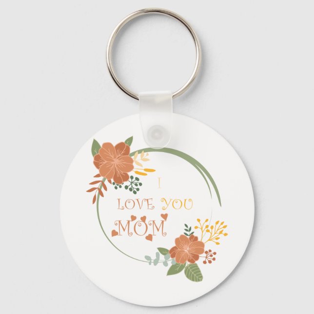 Porte-clés Je t'aime maman (Recto)