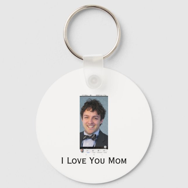 Porte-clés Je t'aime Maman (Recto)