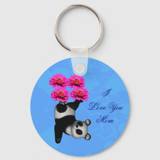 Porte-clés Je t'aime Maman Panda jongleur