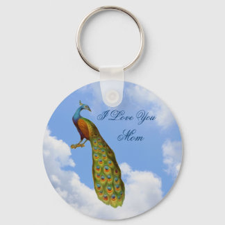 Porte-clés Je t'aime Maman Peacock Art Porte - clé