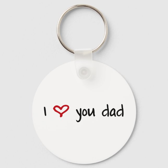 Porte-clés Je T'Aime, Papa (Recto)