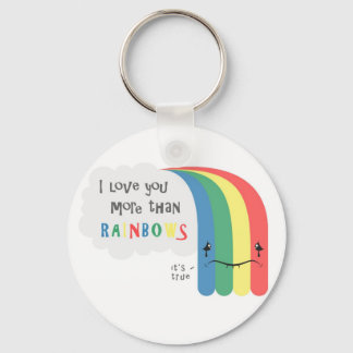 Porte-clés Je T'Aime Plus Que Rainbows