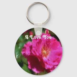 Porte-clés Je T'Aime Rose Rose Flower Porte - clé