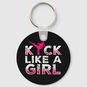Porte-clés Je Tire Comme Une Fille Karate Kickboxing