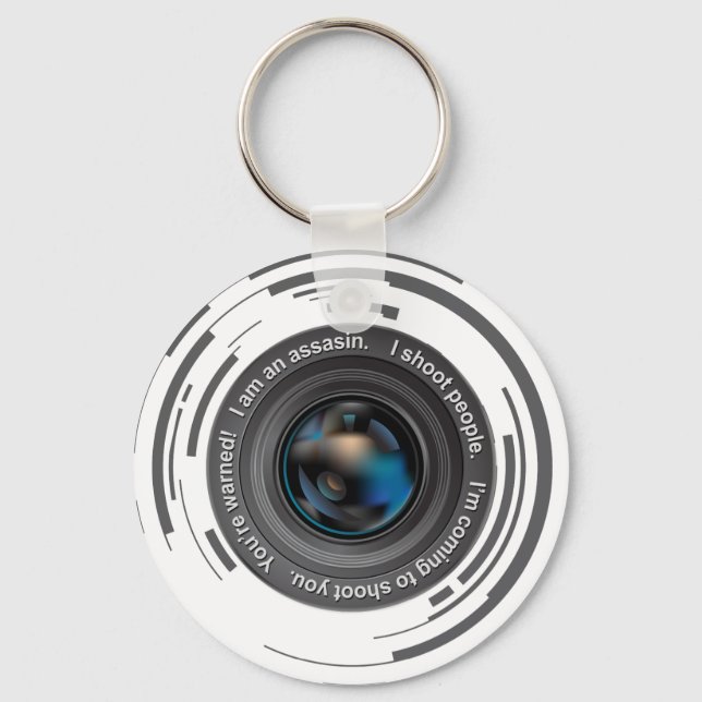 Porte-clés Je tire sur les gens (Recto)