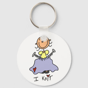 Porte-clés Je tricote