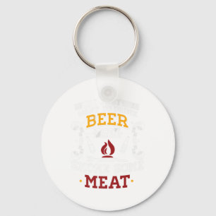 Porte-clés Je Veux Juste Boire De La Bière Et Fumer Un Bbq De