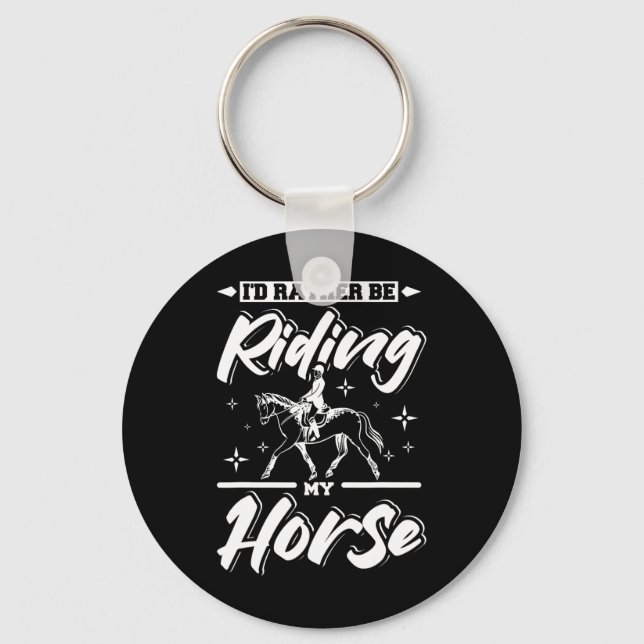 Porte-clés Je Veux Plutôt Faire Mon Cheval (Recto)