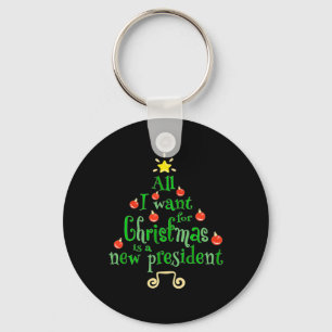 Porte-clés Je Veux Pour Noël Est Un Nouvel Arbre De Noël Du P