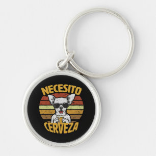 PORTE-CLÉS JE VEUX UNE BIÈRE CHIHUAHUA MIGNONNE