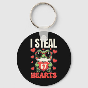 Porte-clés Je vole 67 cœurs drôle Kawaii Grenouille Valentine