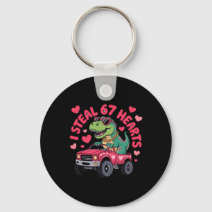 Porte-clés Je vole des cœurs 67 T-rex Saint-Valentin Drôle 6 