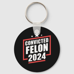 Porte-clés Je vote pour le criminel condamné 2024 Trump