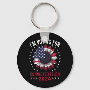 Porte-clés Je Vote Pour Le Féon Condamné Pro Trump 2024