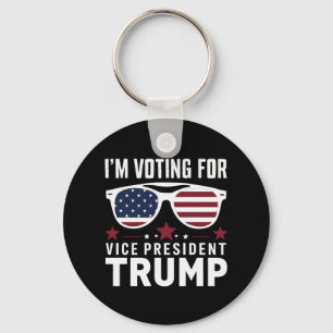 Porte-clés Je vote pour le vice-président Trump Élection 2024