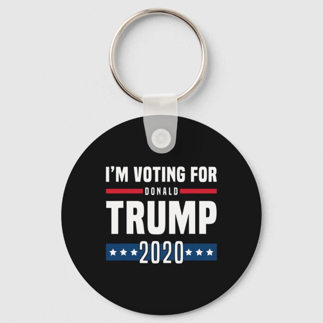 Porte-clés Je vote pour l'élection de Trump (Recto)