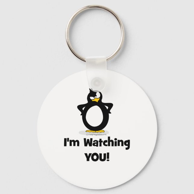 Porte-clés Je vous regarde Penguin (Recto)