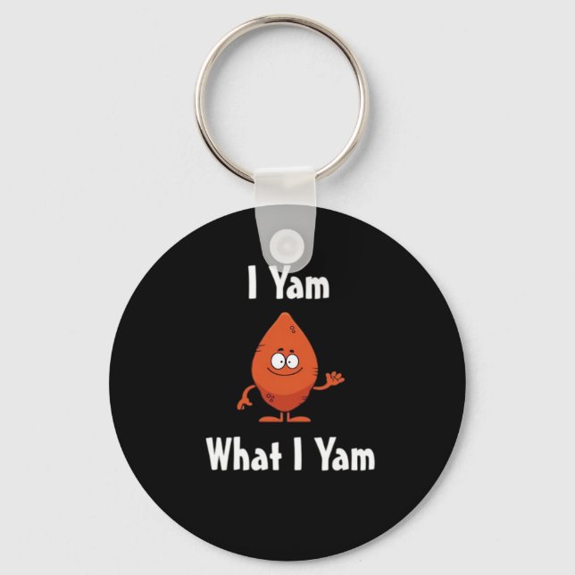 Porte-clés Je Yam Ce Que Je Yam Conception De Base Pour Thank (Recto)