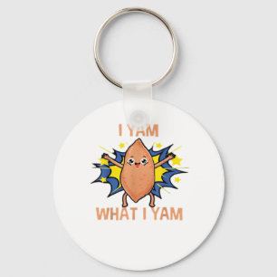 Porte-clés Je Yam Ce Que Je Yam Funny Sweet Potato Thanksgivi