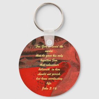 Porte-clés Jean 3:16 Bible Écriture salut vérité Porte - clé