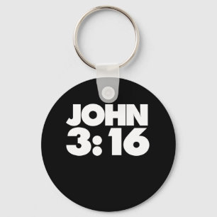 Porte-clés Jean 3:16 vers de la Bible pour les chrétiens