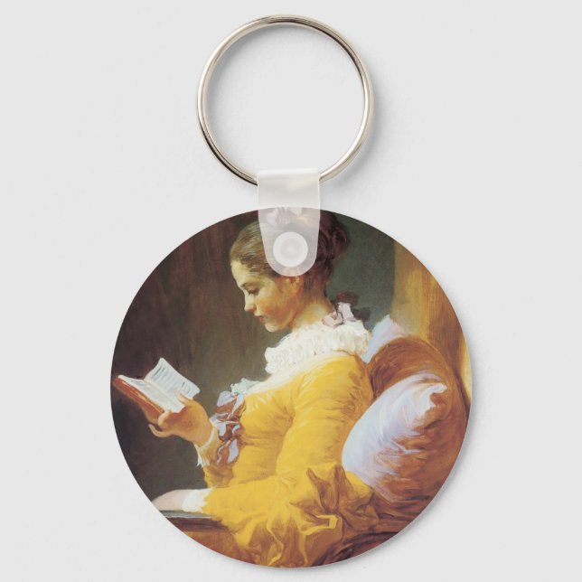 Porte-clés Jean-Honore Fragonard Le lecteur (Recto)