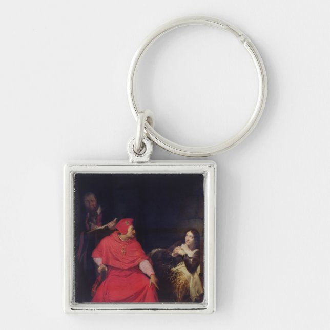 Porte-clés Jeanne d'Arc et le cardinal de Winchester (Devant)
