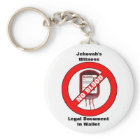 Jehovah's Witness - No Blood - Key Chain