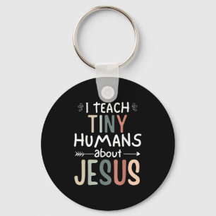 Porte-clés J'Enseigne À Des Humains Minuscules Sur Jésus Ense
