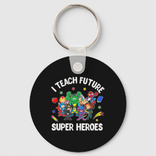 Porte-clés J'Enseigne Futur Super Héros Tee Cadeau Enseigneme