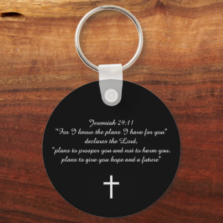 Porte-clés Jeremiah 29:11 Cadeau chrétien personnalisé