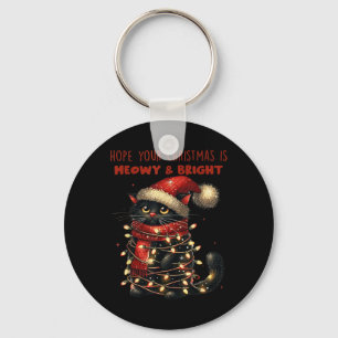 Porte-clés J'Espère Que Votre Noël Est Meowo & ; Bright Fu