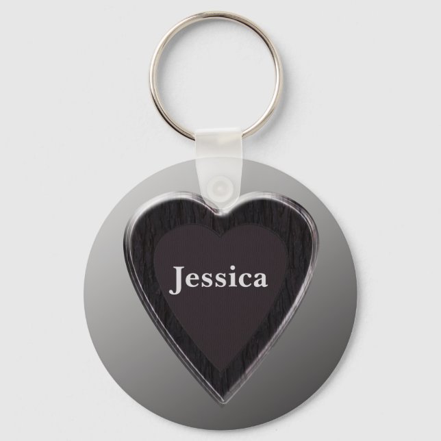 Porte-clés Jessica Heart Keychain par 369MyName (Recto)