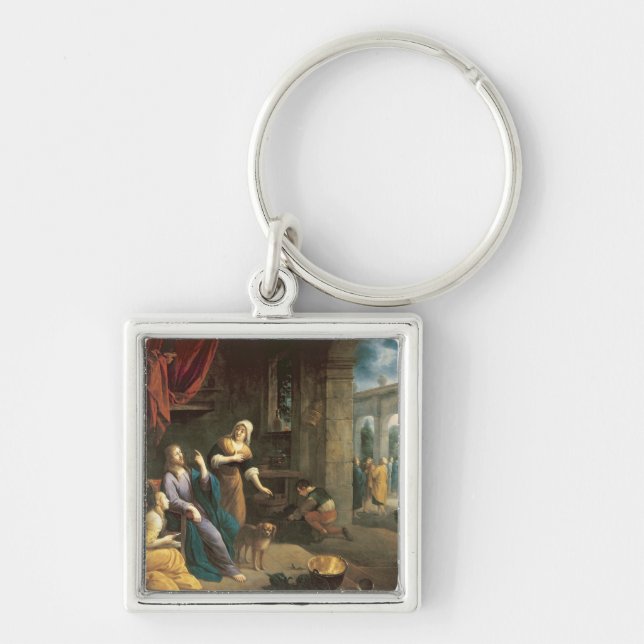 Porte-clés Jésus à la maison de Martha et de Mary (Devant)