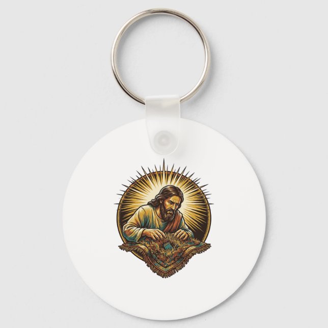 Porte-clés Jésus a laissé tomber une petite carte SD Perdue T (Recto)