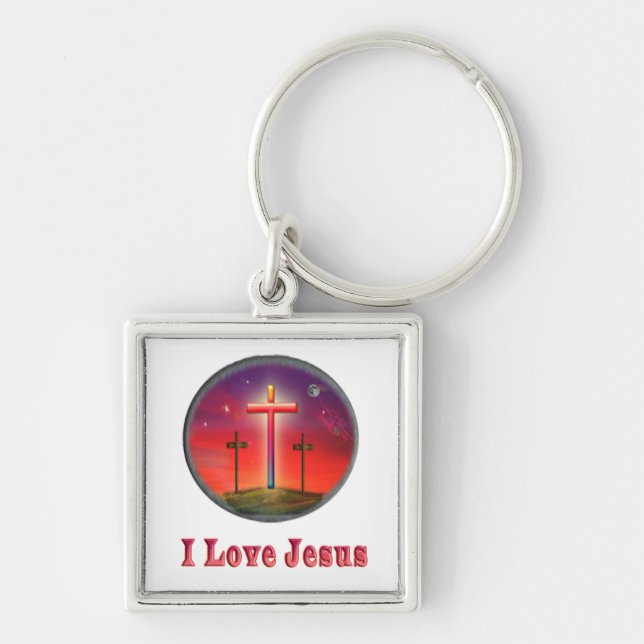 Porte-clés Jésus amour (Devant)