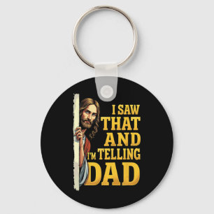 Porte-clés Jésus chrétien que j'ai vu que je dis à papa 1