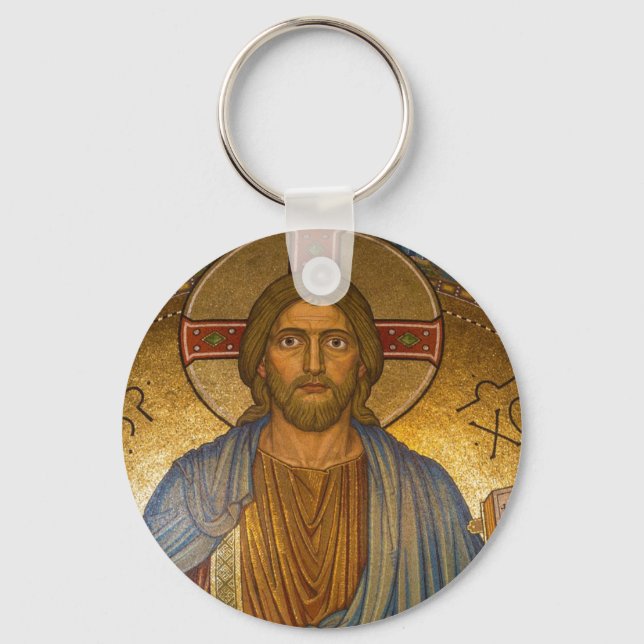 Porte-clés Jesus Christ IC XC Button Keychain (Recto)