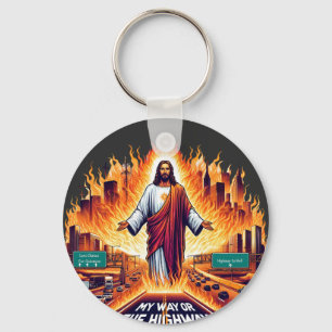 Porte-clés Jésus Christ Mon Chemin Ou Le Haut Chemin De L'Art