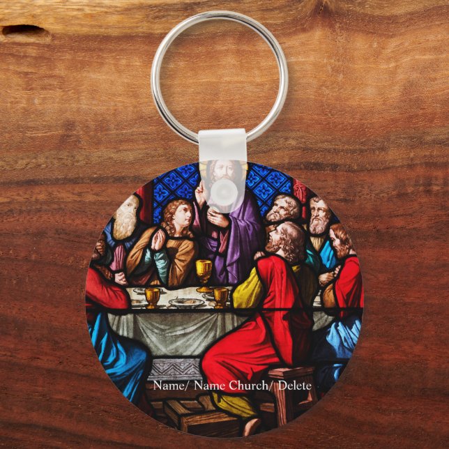 Porte-clés Jésus dernier repas avec ses disciples (Recto)