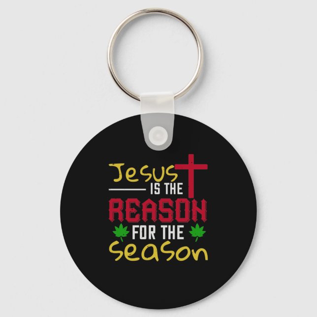 Porte-clés Jésus Est La Raison De La Saison (Recto)