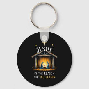 Porte-clés Jésus est la raison de la saison de la foi chrétie