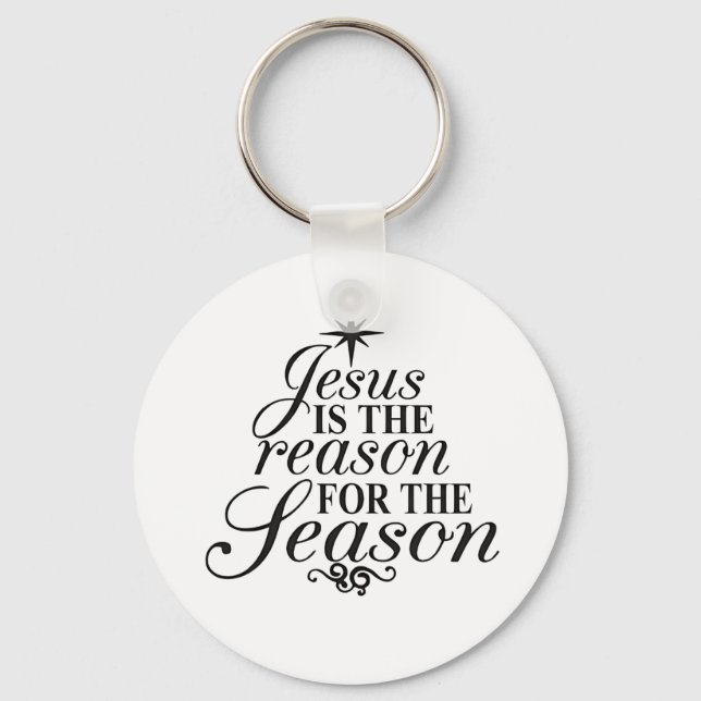 Porte-clés Jésus Est La Raison Pour La Saison Noël (Recto)