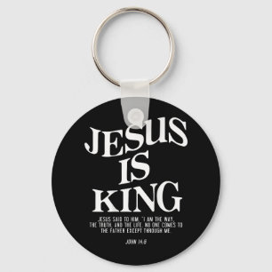 Porte-clés Jésus Est Le Roi Jean Bible Verse Chrétien Religie